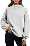 New Fashion Casual Velvet Dress Women's Thick Half-High Collar Loose Women's Clothing In Autumn And Winter 2025