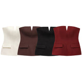 Fashion Strapless Bra Repair Vest 2025 Spring Sex Repair Shawl Dress Women's Clothing