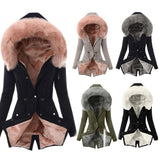 2025Wish Autumn And Winter New Cotton Hoodie Repair Warm Zipper Coat Women W125