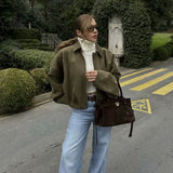 Women's 2025 Spring New Fashion Pilot Bat Sleeve Zipper Jacket T-Shirt