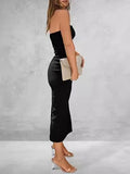 2025 Women's Decoration Body Explosion With A Breast-Tight Waist Dress A Step Dress Woman