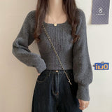 French Collared Sweater Women 2025 Autumn And Winter 2025 New Gentle Inside Lazy Design Knitted Bottom Shirt