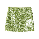 2025 Women's Autumn And Winter Temperament Light Fashion New Party Squin Mini Skirt