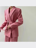 2025 Women's Fashion Casual Suit Temperament Elegant Women's Blazer Trousers Three Pieces