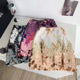 High-End Half-Dress Women's Summer Heavy Light Squins High-Rise Skinny Hottie Fried Street-Bombing Short Skirt