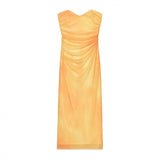 Women's Dress 2025 New Fashion Print Net Corset Dress