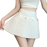 Zhang Yuanying's Same White Half-Dressed Woman's Summer New Hundred-Fold Skirt Sweet High-Waisted Thin A-Word Short Skirt