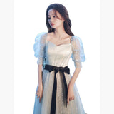 Fairy Evening Dress Dress Dress 2025 New Banquet Temperament Host Winter Adult Ceremony Student Art Evening Dress