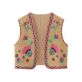 New Embroidered Open Tao 2025 Vest National Style Summer Multi-Color Vest Women's Clothing