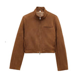Jacket Pocket Women's Texture Collar Coat Effect Velvet Face 2025 Long Sleeve Single Row Buckle Spring