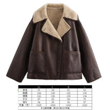 2025 Women's Autumn And Winter New Double-Sided Collar Long Fur Locomotive Wind Jacket Jacket Jacket