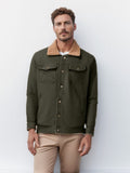 Autumn And Winter Men's Jacket With Velvet Cotton Work Clothes Casual Jacket Jacket