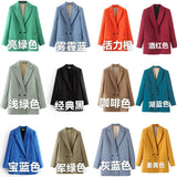 2025 Women's Jacket Jacket Spring And Autumn Classic Repair Trend Two Buckle 23 Color Suit