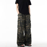 Vintage Camouflage Trousers Men And Women Fall 2025 New Loose Leisure Multi-Pocket Water Wash Jeans