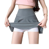 Short Skirts Summer Thin Women Wear Anti-Light Retling Abdominal Hip College Hips Yoga Skirt High Waist Half Skirt
