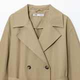 Z Feng 2025 New Fashion Temperament Female Assembly Belt Long Wind Coat 8372277