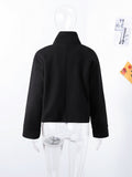 2025 Autumn And Winter New Women's Small Casual Casual Collar Buckle Hairs Of The Short Coat Woman