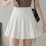 100-Fold Skirt Short Skirt Woman 2025 New High-Rise Students With Half-Dress Small A-Character Skirt College Style Half Skirt