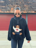 2025 New Women's Autumn And Winter Lead Cute Bear Pattern Lamb Plush Jacket Jacket Woman