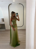 2025 Summer Fashion New Temperament Famous Hanging Neck Sling Dress Suit Gradually Loose Dance Dress