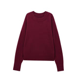 Women's New 2025 Casual Pure Color Long-Sleeved Soft Knitwear
