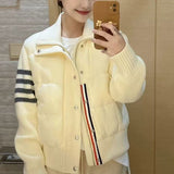 Loose Lazy Blue Sweater Women's Autumn And Winter 2025 New Explosion Thick Cloth With Knitted Bottom Shirt