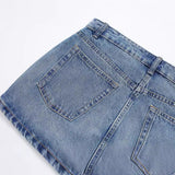 Women's New Fashion High-Waisted Denim Miniskirt