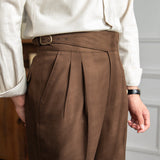Straight Casual Suit Pants Men's Autumn Business Retro Niche Trousers High Street Hanging Trendy Comfortable