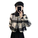 Xiaoxiang Style Hairy Short Coat 2025 New Women's Autumn And Winter Cotton Thicken French High-End Feel