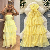 2025 Summer Women's Dress Small High-End Embroidery Single Buckle Waist Elegant Knee Long Skirt