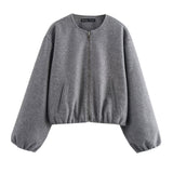 Women's Clothing 2025 Autumn Fashion Tight Under The Soft Zipper Jacket Jacket
