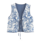 Double-Sided Wear 2025 Street Fashion Cotton Suit With Women's Vest Short Vest Autumn And Winter Leisure