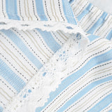 Spring New Women's Fashion Design Hit The Color Stripe Hanging Neck Slings