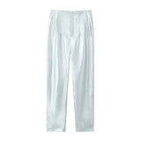 2025 Workplace Women's Display High Waist Waist Suit Trousers 38 Color Reduced Age And Ankle Pants