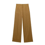 2025 Autumn And Winter Straight Trousers Double Buckle Suit Vest Three Sets Of New Women's Fashion Commuting Suit