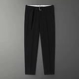 Long Trousers Men's Spring And Summer Nine-Point Trousers Men's Business Nine-Point Trousers Casual Is Decorating Straight Pants Men