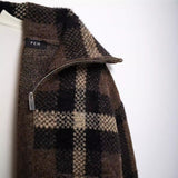 2025 Autumn New Knitted Shirt Round-Neck Solid Color Loose Set Female Retro