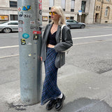 Autumn 2025 Fashion Trend Women's New High-Waist Loose Print Slim Half-Dress