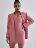 2025 Women's Fashion Casual Suit Temperament Elegant Women's Blazer Trousers Three Pieces