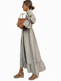 2025 Women's Spring/Summer Bubble Sleeve Dress Dress New Women's Dress