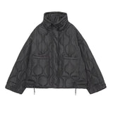 Women's Clothing 2025 New Winter Street Fashion Cotton Long Sleeves Up Loose Cotton Coat