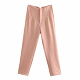 2025 Workplace Women's Display High Waist Waist Suit Trousers 38 Color Reduced Age And Ankle Pants