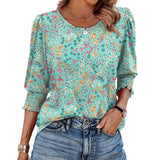 2025 Summer Women Wear 7-Sleeve Collar Elegant Casual T-Shirt Outside The Dress
