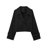 Zfeng 2025 Autumn New Women's Design With A Windbreaker Short Jacket Jacket