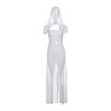 Autumn 2025 Fashion Trend Women's New Breast-Wearing Hooded Wear A Variety Of Women Wearing A Sexy Dress