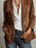 2025 Women's Women's Jacket Elegance Elegant Vintage Single-Drace Women's Jacket