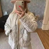 Autumn And Winter New Women's Zipper Double Pocket Three-Color Cotton Cotton Clothes