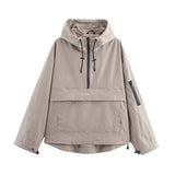 Women's 2025 New Three-Proof Fabric Hooded Multi-Color Jacket Jacket Jacket
