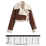 2025 New Women's Autumn And Winter Fashion Fur Collar Collar Collar Velvet Jacket Jacket