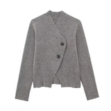 23 Autumn New Women's Fashion Simple Knitted Double Coat + Skirt